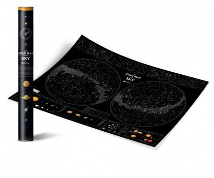 Светящаяся карта Звездного Неба Star Map of The Sky