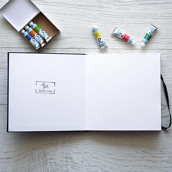 Скетчбук для акварели Sketch Terier квадратный 21 x 21 см Черный Скетчбук для акварели Sketch Terier квадратный 21 x 21 см Черный