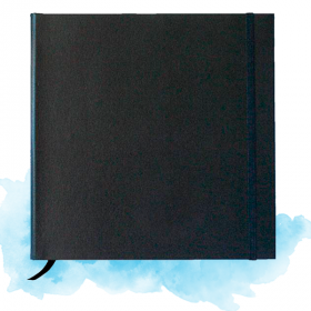 Скетчбук для акварели Sketch Terier квадратный 21 x 21 см Черный