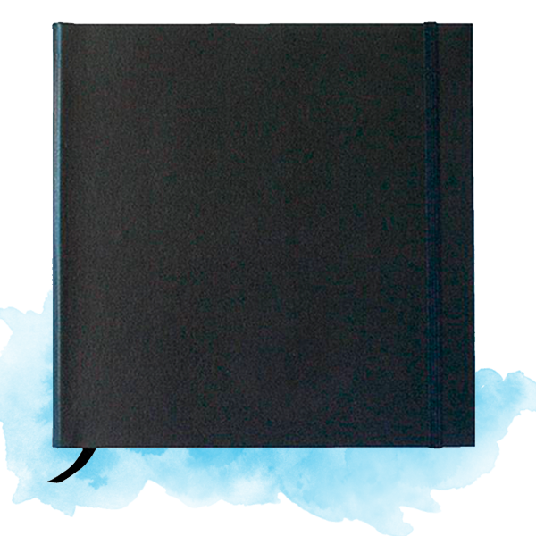 Скетчбук для акварелі Sketch Terier квадратний 21 x 21 см Чорний