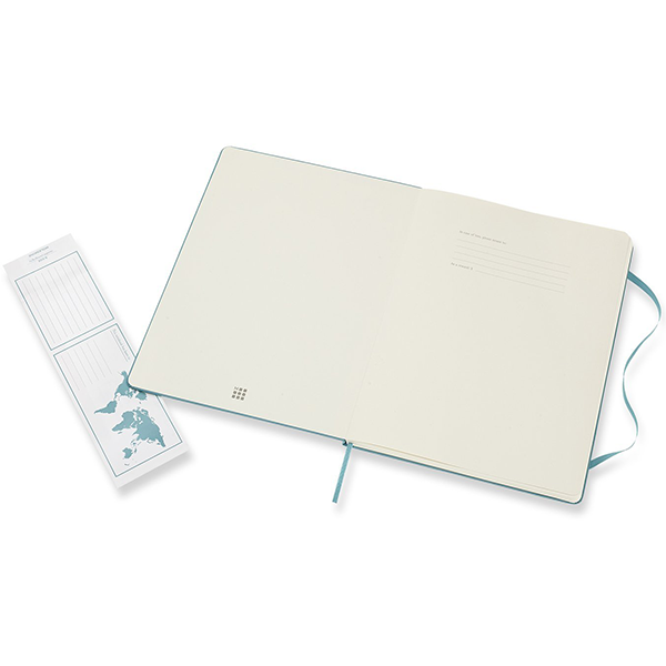 Большой блокнот Moleskine Classic Твердая обложка Океанский синий Чистые листы