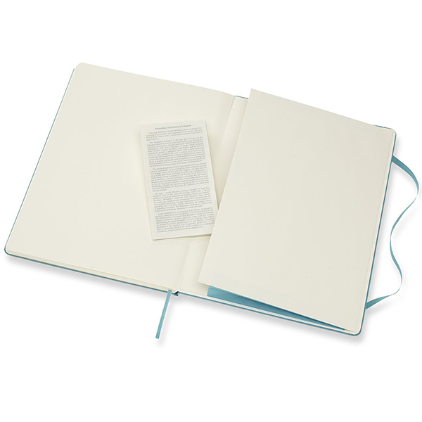 Большой блокнот Moleskine Classic Твердая обложка Океанский синий Чистые листы