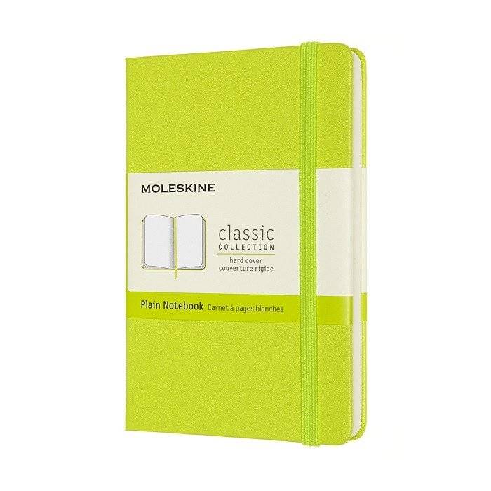 Карманный блокнот Moleskine Classic Лимонный Зеленый чистые листы