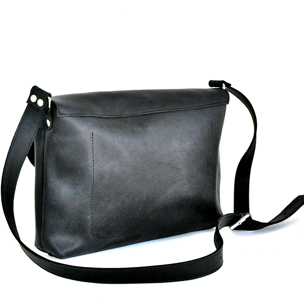 Жіноча шкіряна сумка AV2 Чорна (B642)