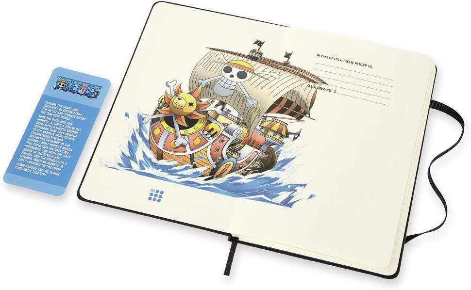 Середній Блокнот Moleskine One Piece Чорний Канва в лінію