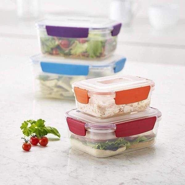 Набор Пищевых Контейнеров Joseph Joseph Nest Черные 4 шт