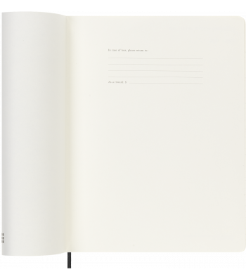 Большой Ежемесячник Moleskine 2024 Черный Мягкий