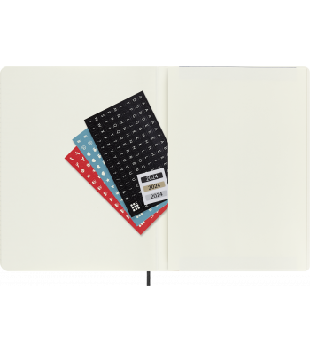 Большой Ежемесячник Moleskine 2024 Черный Мягкий