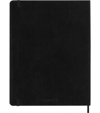 Большой Ежемесячник Moleskine 2024 Черный Мягкий
