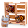 Набор Пьяных Радужных Стаканов для виски (4 шт + коробка)