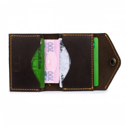 Кошелек на кнопке Black Brier Коричневый