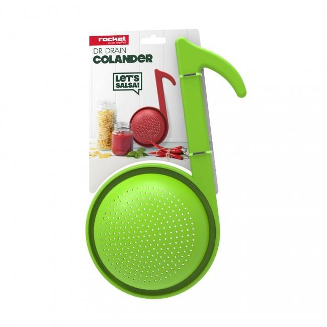 Дуршлаг Dr. Drain Rocketdesign Зеленый