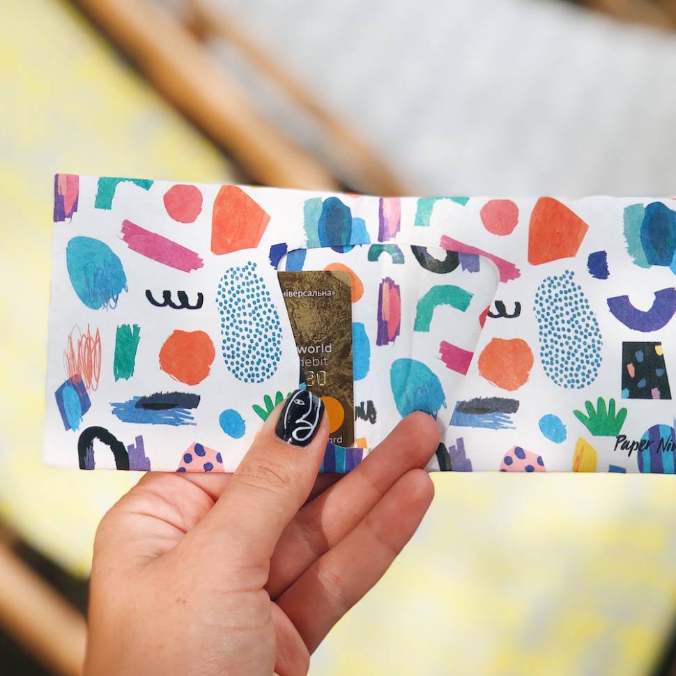 Гаманець Paper Ninja Різнобарвний На Магніт