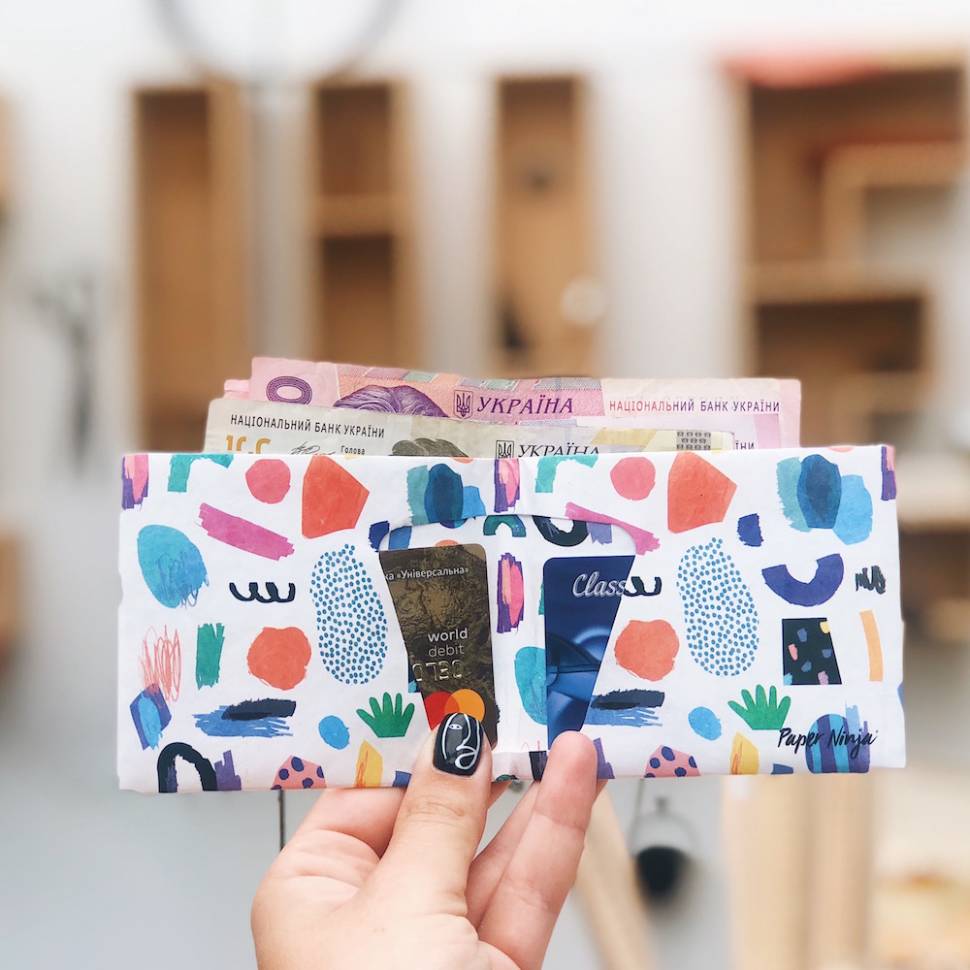 Гаманець Paper Ninja Різнобарвний На Магніт