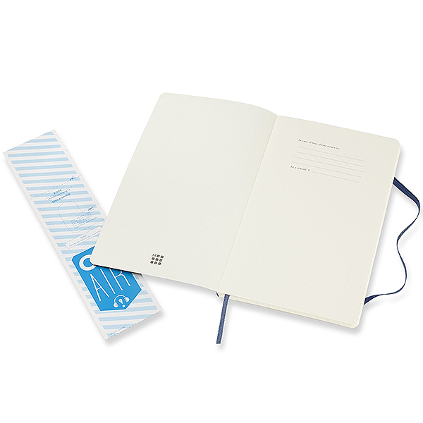 Середній блокнот Moleskine Classic Синій М&#39;яка обкладинка Точка