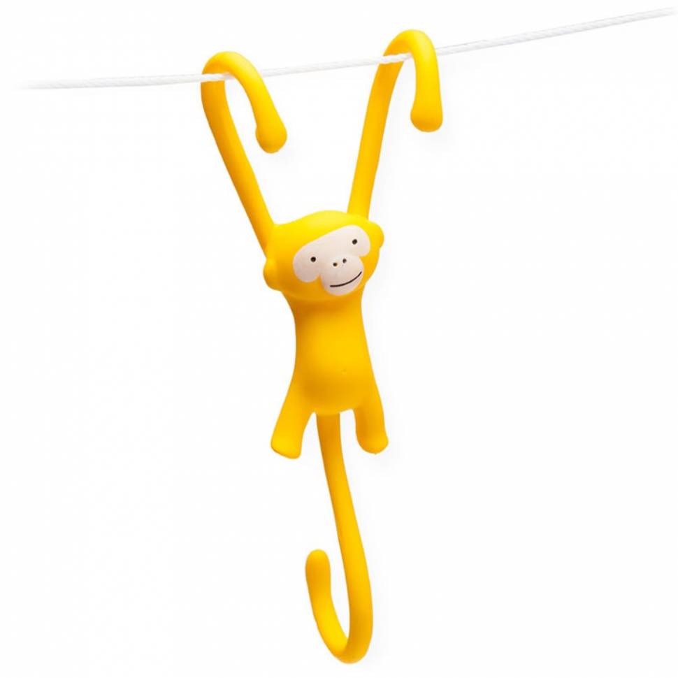 Крючки для кухни Monkey Business Just Hanging Желтые
