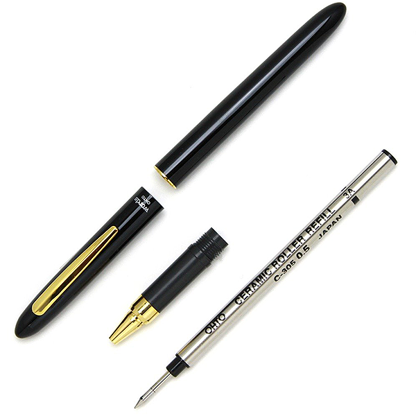 Керамическая ручка-роллер OHTO Words Черная