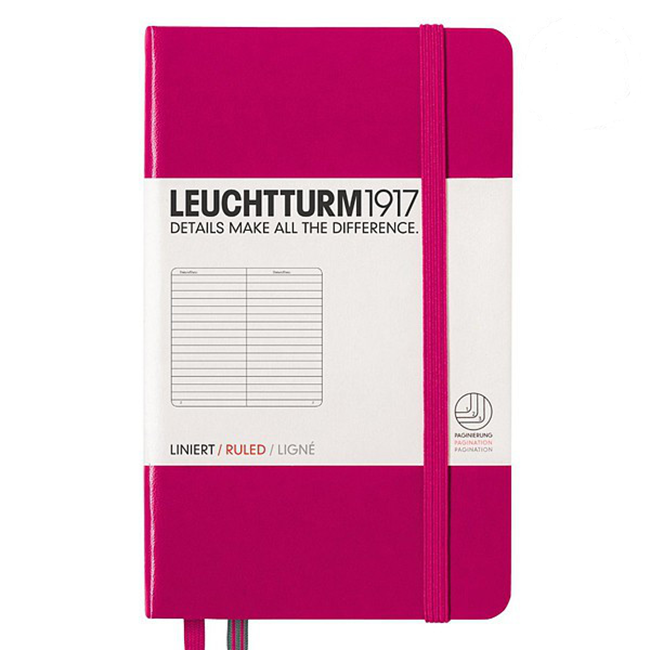 Блокнот Leuchtturm1917 Карманный Розовый Линия (344802)
