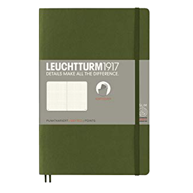 Блокнот Leuchtturm1917 Мягкий Paperback Зеленый Точка (358321)