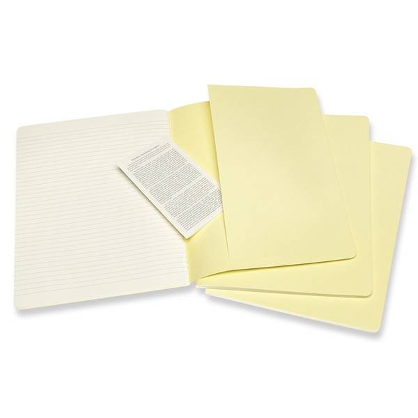 Блокнот Moleskine Cahier Большой Линия Нежный Желтый