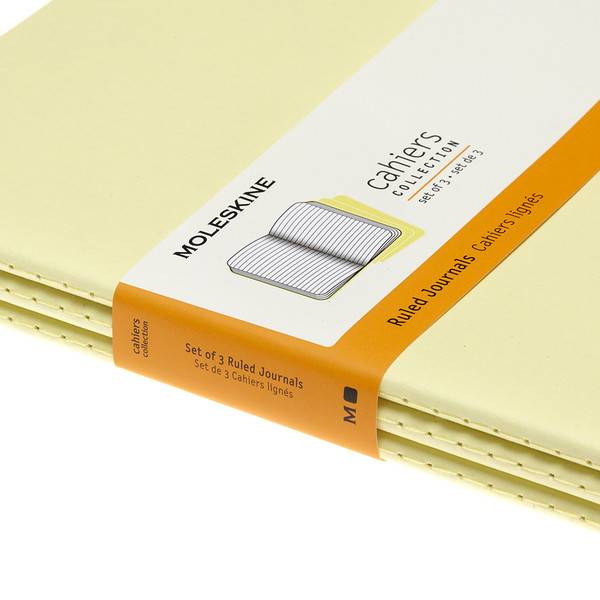 Блокнот Moleskine Cahier Большой Линия Нежный Желтый