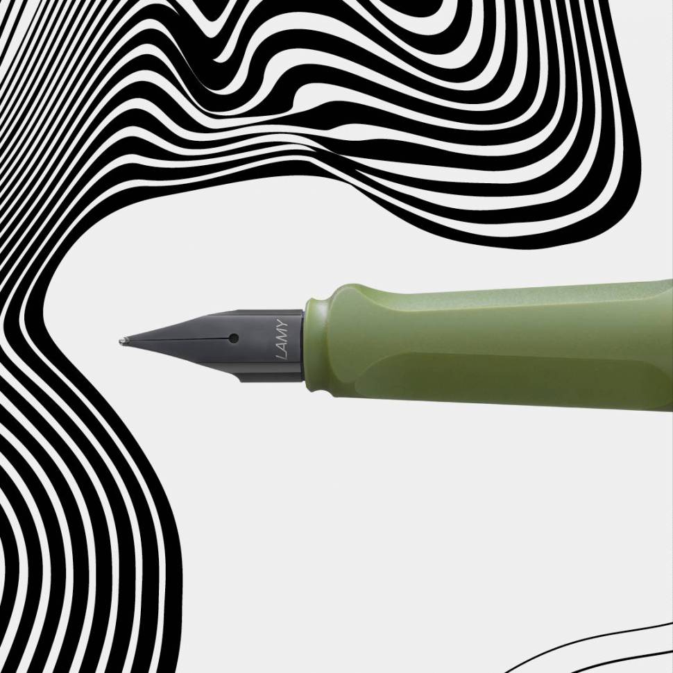 Перьевая Ручка Lamy Safari Origin Зеленая Савана EF