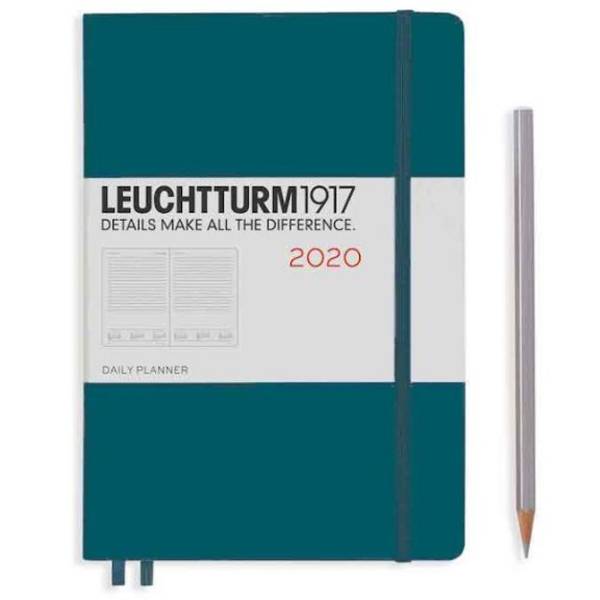 Средний Ежедневник Leuchtturm1917 Тихоокеанский зеленый 2020 (360032)