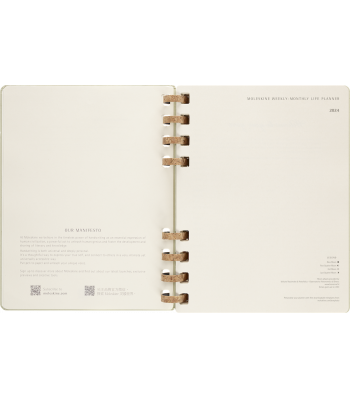 Великий Щотижневик Moleskine 2024 Spiral Ківі