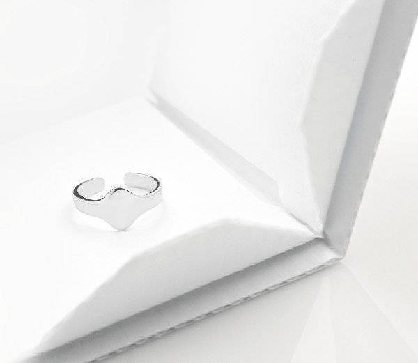 Кольцо на фалангу из серебра Côte & Jeunot Перстень Большой Матированный