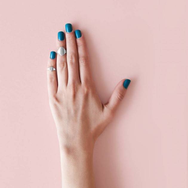 Кольцо на фалангу из серебра Côte & Jeunot Перстень Большой Матированный