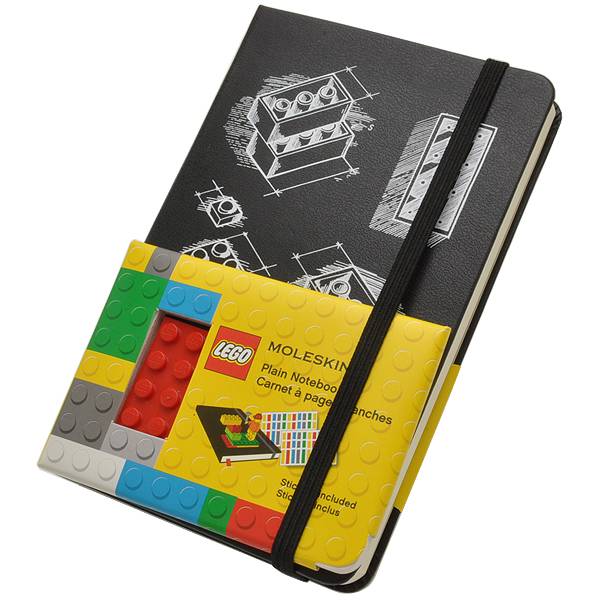 Карманный  блокнот Moleskine Lego-14 чистые листы черный