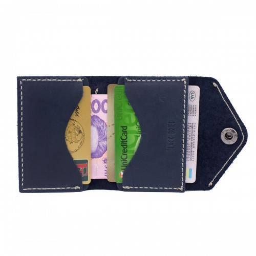 Кошелек на кнопке Black Brier Темно-синий