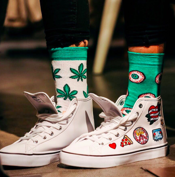 Носки высокие MySox Марихуана