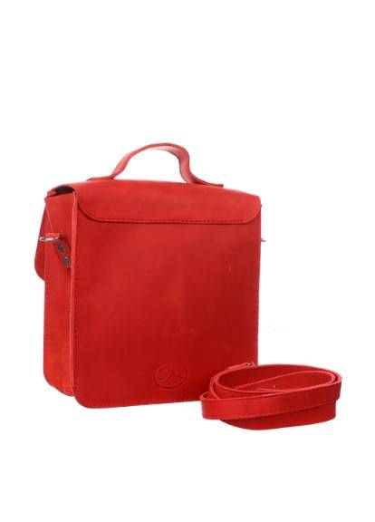 Кожаная сумка через плечо Эмануэль Dekey Красная