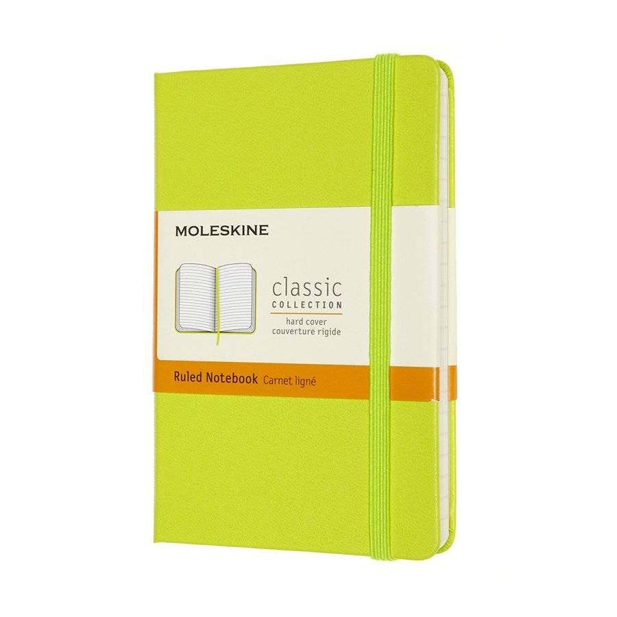 Карманный блокнот Moleskine Classic Лимонный Зеленый в линию