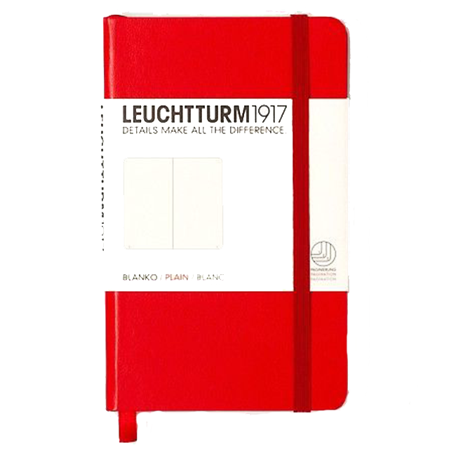 Блокнот Leuchtturm1917 Карманный Красный Чистые листы (317345)