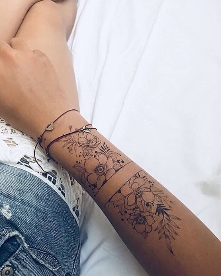 Набор временных татуировок Летние Цветения