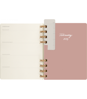Великий Щотижневик Moleskine 2024 Spiral Мигдальний