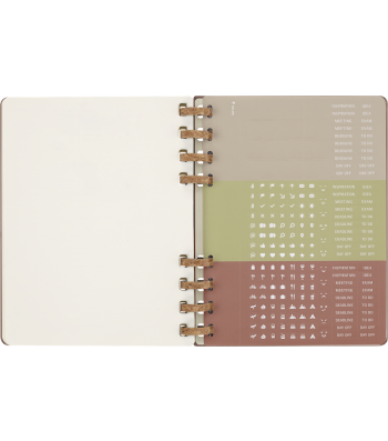 Великий Щотижневик Moleskine 2024 Spiral Мигдальний