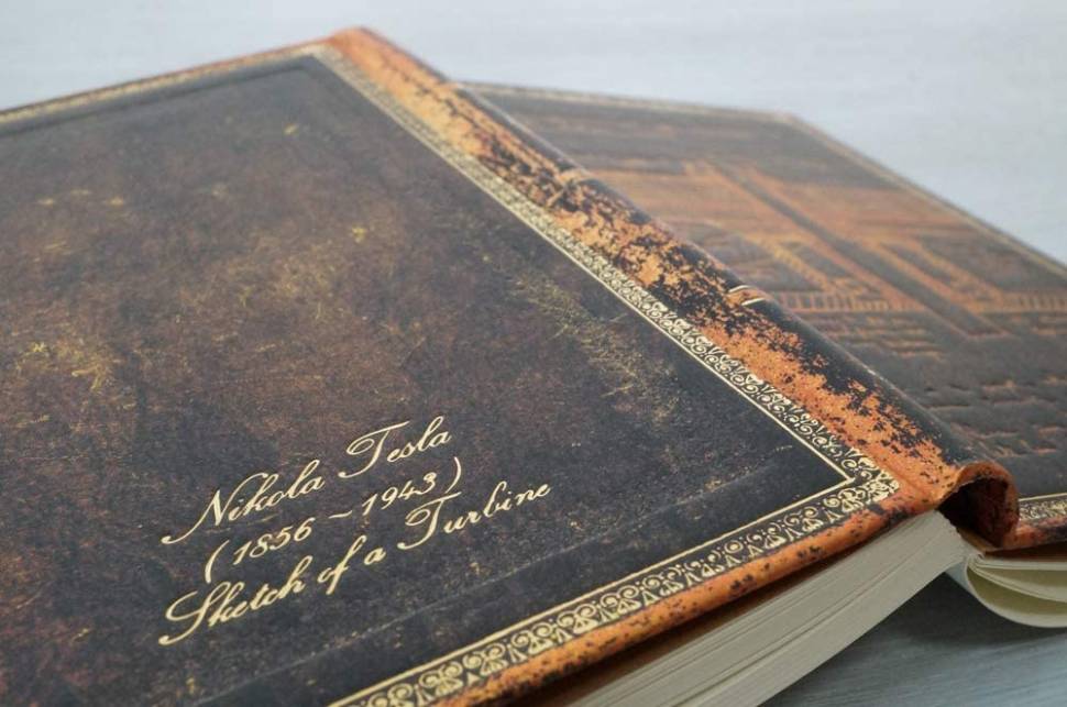 Карманный блокнот Paperblanks Манускрипты Тесла