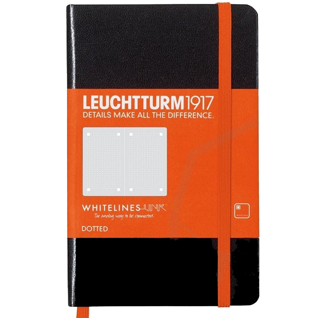 Блокнот Leuchtturm1917 WhiteLines MasterSlim Черный Точка (345310) с отрывными листами