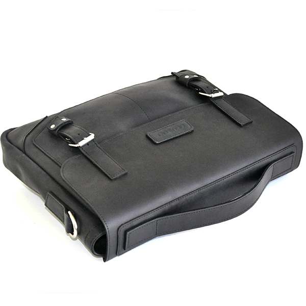 Шкіряний чоловічий портфель AV2 Чорний (B665)
