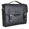 Кожаный мужской портфель AV2 Черный (B665)