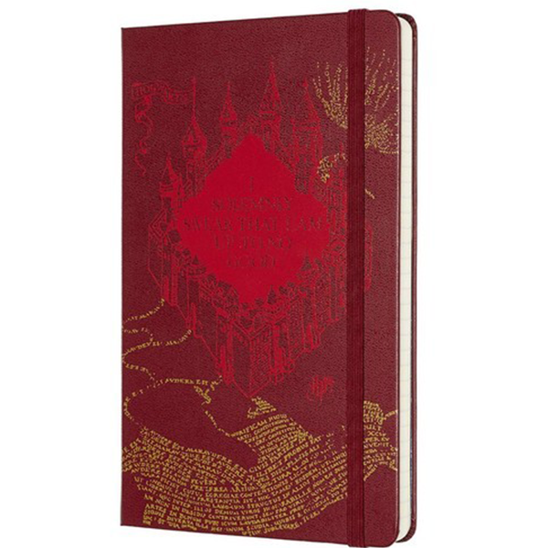 Средний блокнот Moleskine Harry Potter Красный Линия