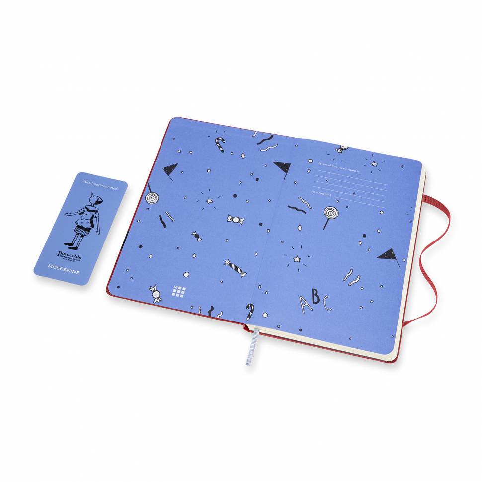 Средний Блокнот Moleskine Pinocchio Чистые Листы Красный
