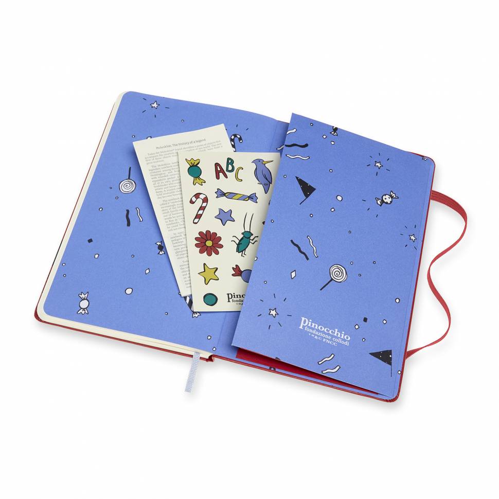 Средний Блокнот Moleskine Pinocchio Чистые Листы Красный