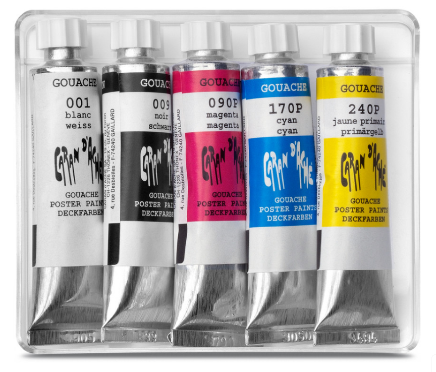 Набор Красок Caran d'Ache Gouache Studio металлический бокс 5 цветов