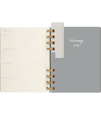 Великий Щотижневик Moleskine 2024 Spiral Чорний