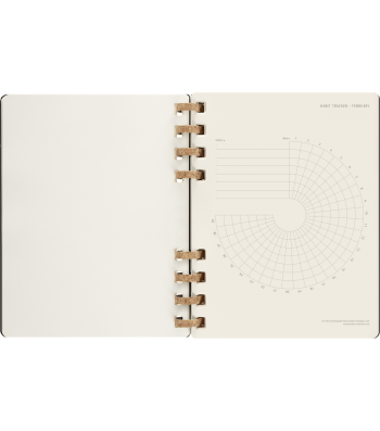 Великий Щотижневик Moleskine 2024 Spiral Чорний