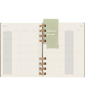 Великий Щотижневик Moleskine 2024 Spiral Чорний